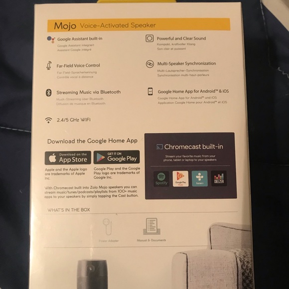 Moto Voice Activated Speaker w/ Bluetooth - Picture 2 of 3